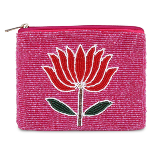 Fabriqué en Inde, élégante pochette à monnaie perlée faite à la main, portefeuille de haute qualité, prix direct usine - Product Image 4