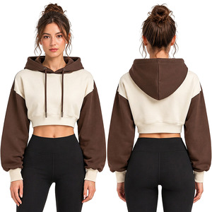 Sudadera Corta con Capucha para Mujer de Marca Privada, Sudadera con Capucha Personalizada, Fabricante Mayorista de Ropa, Proveedor para Minoristas - Product Image 2