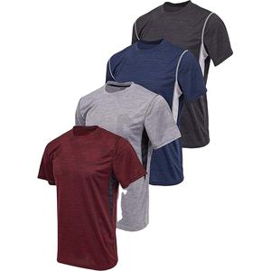 Paquete de 4 Camisetas Deportivas para Hombre, Camisetas de Gimnasio con Cuello Redondo de Alto Rendimiento Atlético - Product Image 1