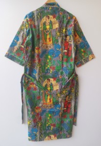Robe Kimono Longue en Coton Premium Imprimée à la Main, Motif Floral, avec Poches Avant, Fabricant Grossiste OEM - Product Image 4