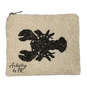 <b>Beaded</b> Floral Embellished Coin Purse Embroidered Zipper Pouch Fashion Accessory Daily Use Portable Chain Strap Custom Size - Product Image 2