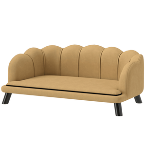 Canapé-lit pour animaux de compagnie en peluche rayé pour grands chiens XL/XXL, durable et lavable, intérieur/extérieur, hiver/été - Product Image 2