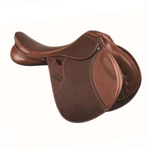 Silla de montar de contacto cercano de cuero de vaca premium con cinturón ajustable. Exportación mundial de productos de carreras de caballos ingleses desde India. - Product Image 1