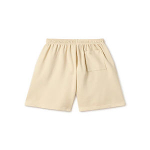 250g 100% Organic Cotton Mens Shorts Heavy Cotton Fleece Fabric Solid <b>Elastic</b> Waist Quick Dry Eco-Friendly Casual Shorts - Product Image 2