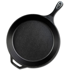 Cast Iron Frying <b>Pan</b> Round Minimalist Design Durable Hand Wash Only Without <b>Pot</b> Cover General Use for Gas <b>and</b> Induction Cooker - Product Image 1