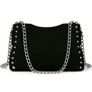 Bolso de Hombro de Diseño de Alta Gama para Mujer, Cartera de Lona Negra de PVC a la Moda, Estilo Europeo y Americano - Product Image 5