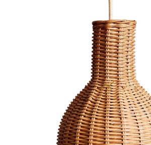 Nordic Style Bottle Rattan Lampshade Eco Friendly Bamboo Pendant <b>Light</b> Shade Slim Ceiling Hanging Lamp Bulk Price - Product Image 4