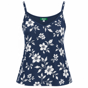 Camisole décontractée en tricot respirant à bretelles pour femme (Spandex/Coton) - Product Image 1
