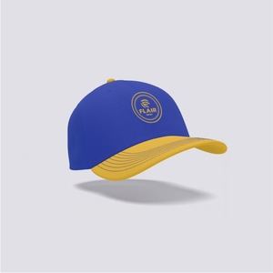 Gorra de Béisbol Premium Azul y Amarilla – Gorra Ajustable con Cierre a Presión y Logotipo Circular Bordado |   Gorra Deportiva y Urbana Personalizada - Product Image 3