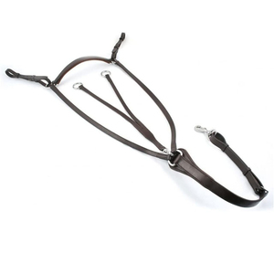 Pechera de polo de cuero resistente, ajustable, para equitación, entrenamiento, soporte estable, ajuste equilibrado, cómoda para el caballo. - Product Image 6