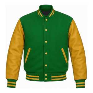 Chaqueta Varsity de Lana para Hombre de Alta Calidad con Bordado Personalizado, Cuello Alto, Logotipo Frontal, Tela de Lona - Venta al Por Mayor - Product Image 1