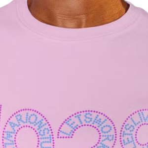 Camiseta de Manga Corta con Pedrería Rosa 1938 para Mujer, Camisa Informal Moderna con Estampado Gráfico, Ropa de Moda, Cómoda para Uso Diario - Product Image 2
