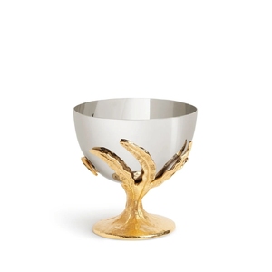 Bol en laiton doré personnalisé avec socle en aluminium moulé en forme de branche d'arbre, bol décoratif de luxe pour la décoration du salon - Product Image 5