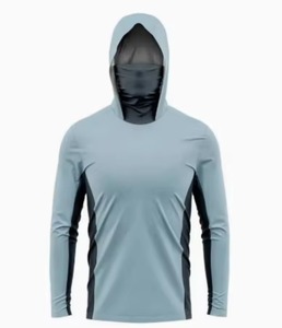 Custom Logo Long Sleeve Fishing <b>Hoodie</b> UPF 50+ Anti-Bacterial <b>UV</b> <b>Protection</b> Quick Drying Breathable Waterproof Fishing Wear - Product Image 2
