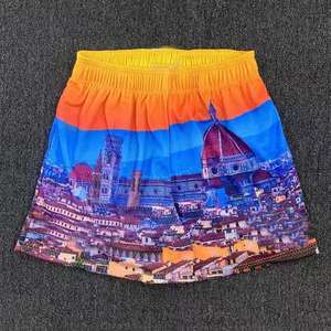 Kivotech - Shorts de Baño Personalizados para Niños, Material de Malla, Diseño Estampado de 1 Pieza, Decoración con Cordón - Product Image 1