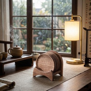 High Quality Natural Wooden Coasters Built for Daily Protection of Dining Coffee and Office <b>Tables</b> From TIMELESS CRAFT - Product Image 6