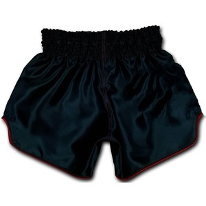 Shorts de boxe unisexes en satin avec ceinture élastique, logo sur le devant, coupe classique, vêtements de sport pour adultes - Product Image 5