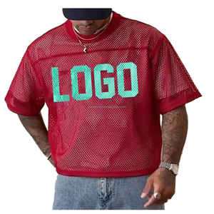 Haute qualité 100% coton goutte épaule surdimensionné recadrée maille Boxy t-shirts pour hommes 300 GSM poids lourd Boxy Fit chemise - Product Image 5