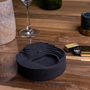 Aluminum Contemporary American Style Smokeless Square Ashtray Luxury Premium Elegant Durable Heat Resistant Modern Home Decor - Product Image 3