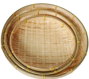 BEST SELLING Bamboo Winnowing <b>Tray</b> Use For Rice Bean Cleaning And Agricultural Handling For Export Buyer Vietnam - Product Image 1