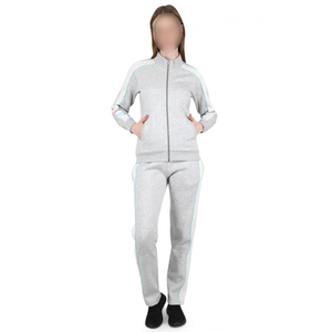 Ensemble de survêtements pour femmes, veste zippée et pantalon, design personnalisé, vêtements de sport décontractés, OEM ODM, marque privée, fournisseur en gros - Product Image 1