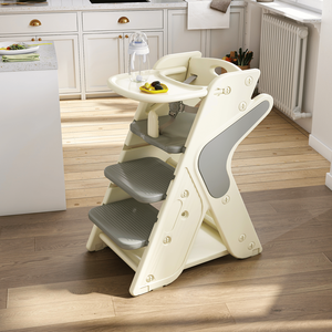 Seggiolone Multifunzionale Regolabile in Altezza per Mangiare e Allattare, Utilizzabile anche come Torre per Bambini - Product Image 1