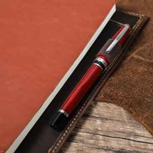 Funda de Cuero Genuino Duradera y de Lujo, a Prueba de Olores, para Cuaderno A5 Recargable, para Reuniones y Viajes, LNBC-0058 - Product Image 6