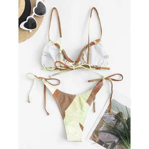 Conjuntos de Bikini Modernos de Alta Calidad con Tirantes y Copas Decoradas, Último Diseño, Precios de Fábrica al por Mayor - Product Image 6