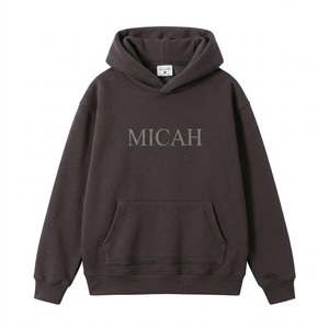 Sweat-shirts à épaules tombantes unisexes personnalisés Streetwear 500g Épaissis Logo brodé 3D Motif imprimé Homme Poids lourd - Product Image 3