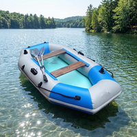Nouveau bateau pneumatique en PVC haute vitesse pour 4-5 personnes, couleur personnalisable, emballage en caisse en bois, garantie 1 an, pêche