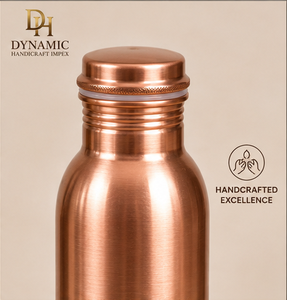 1000ml Pure <b>Copper</b> Water Bottle Handmade Reusable Drinking Bottle <b>Screw</b> Cap Indian <b>Copper</b> Drinkware Wholesale - Product Image 4