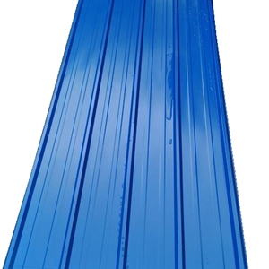 Astm dx51d 20 feuilles de toit en acier ondulé ppgi vert foncé de calibre 22 plaque de tôle de toiture en acier à haute résistance - Product Image 2