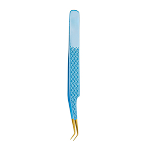Juego de Pinzas para Pestañas de Color Personalizadas Profesionales, Último Modelo en Acero Inoxidable con Recubrimiento en Polvo y Agarre de Diamante, para Extensiones de Pestañas Puntiagudas - Product Image 2