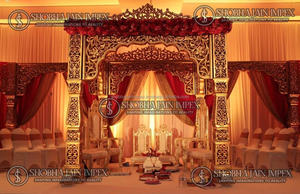 Mayur Tema Pilar Domo Estilo Boda Mandap - Product Image 3