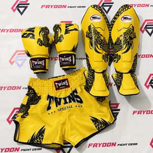 Equipo de Entrenamiento de Artes Marciales Hecho a Medida, Pantalones Cortos de Muay Thai, Guantes de Boxeo y Espinilleras, Equipo de Entrenamiento de Kickboxing, Set de Boxeo - Product Image 4