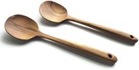 Ensemble de 2 ustensiles à salade en bois de manguier écologiques pour la maison et la restauration à prix avantageux