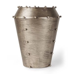 Vase à fleurs élégant en métal pour la décoration de la maison, centre de table pour le salon avec finition antique - Product Image 1