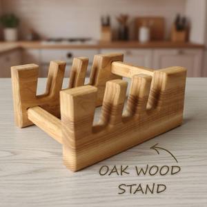 Tabla de Cortar de Madera de Acacia Ecológica Premium, Nueva Tabla de Cortar de Grano Completo con Patas Antideslizantes para Uso en la Cocina - Product Image 4