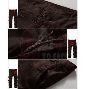 Pantalones Cargo Marrones de Algodón 100% de Alta Calidad para Hombre, Cómodos, Última Moda, Servicio OEM ODM, Hechos en Pakistán, Venta al Por Mayor de Ropa Urbana Informal - Product Image 6