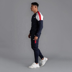 Top Quality Men Athletic 2 Pieces Casual Full Zip Up Jogging Sweat Suit Workout Sport <b>Set</b> Sportswear Tracksuit 2026 - Product Image 3