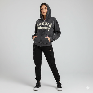 Ranzia Industry - Sudaderas con Capucha Personalizadas al por Mayor para Hombre, 100% Algodón, con Cierre, Bordado y Estampado - Product Image 1