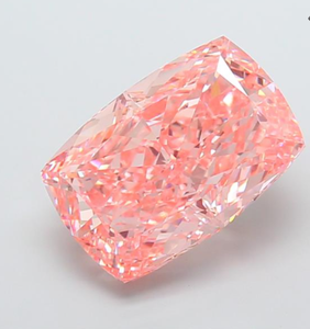 ROYAL GEMS, Diamante Cultivado en Laboratorio con Certificación IGI, 17.33 CT, Corte Alargado Tipo Cojín, Color Rosa Intenso, Claridad VS1, CVD, para Joyería - Product Image 1