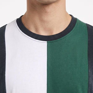 Camiseta de Manga Larga con Rayas OEM para Hombre, 100% Algodón, Camiseta de Verano de Manga Larga, Camiseta Personalizada con Lavado Ácido para Hombre - Product Image 6