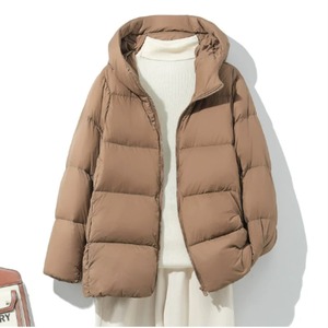 Nouvelle Doudoune Légère Femme Automne-Hiver 2026 – Simple, Tendance et Chaude avec Capuche - Product Image 1