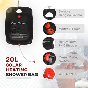 Abri d'intimité portable à deux pièces, cabine de douche instantanée avec sac de transport pour 2 personnes, disponible en noir - Product Image 5