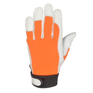 Gants de travail de sécurité pour mécaniciens les plus vendus, gants de travail en cuir pour la construction, à doigts entiers, avec poignet réglable - Product Image 2