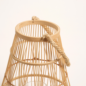 Lámpara de Ratán Tejida a Mano, Materiales Naturales Rústicos, Diseño Elegante, Lámpara Decorativa Ecológica para Decoración del Hogar, Arte Bohemio - Product Image 4