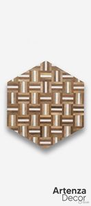 Artenza Decor Round Resin Inlay Wood Cutting <b>Board</b> Geometric Pattern Medium Thickness Chopping Block Kitchen Decor - Product Image 4