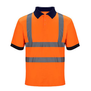 เสื้อยืดสะท้อนแสงสำหรับทำงานผู้ชาย แห้งเร็ว เสื้อยืดนิรภัย - Product Image 4