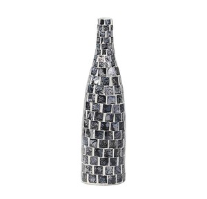 Jarrón de Flores de Nácar Negro de Tendencia para Decoración de Interiores Modernos - Product Image 1